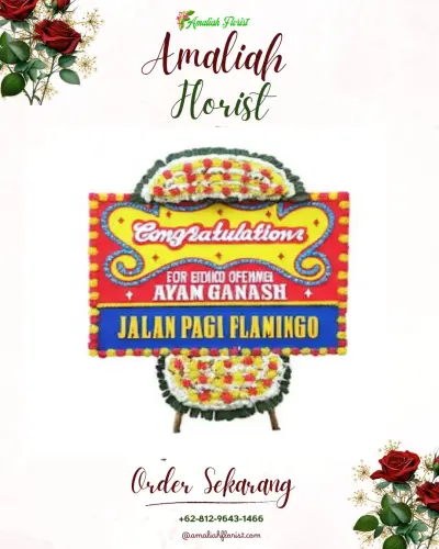 Bunga Papan Congratulation di Pisang Selatan